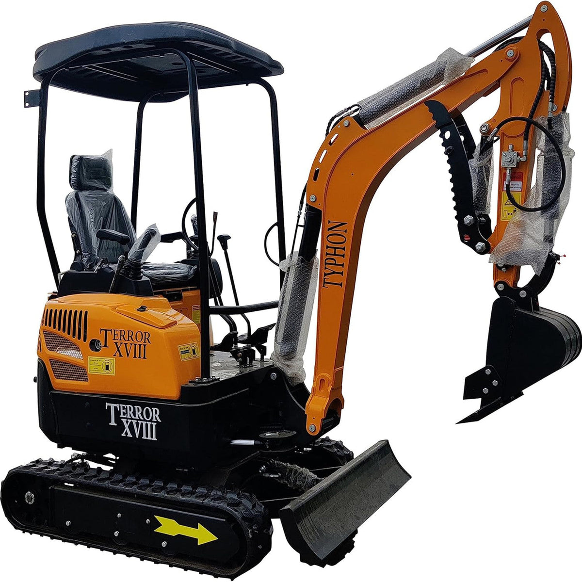 Mini-pelle TERROR XVIII de 4 000 lb (environ 1 814 kg) avec moteur diesel Kubota D902 certifié EPA