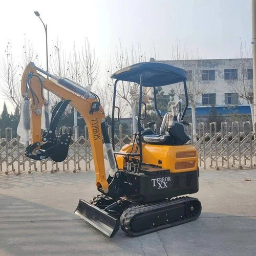 Mini-pelle TYPHON TERROR XX 2025 – 1 814 kg, chenilles en caoutchouc et moteur diesel Kubota D902